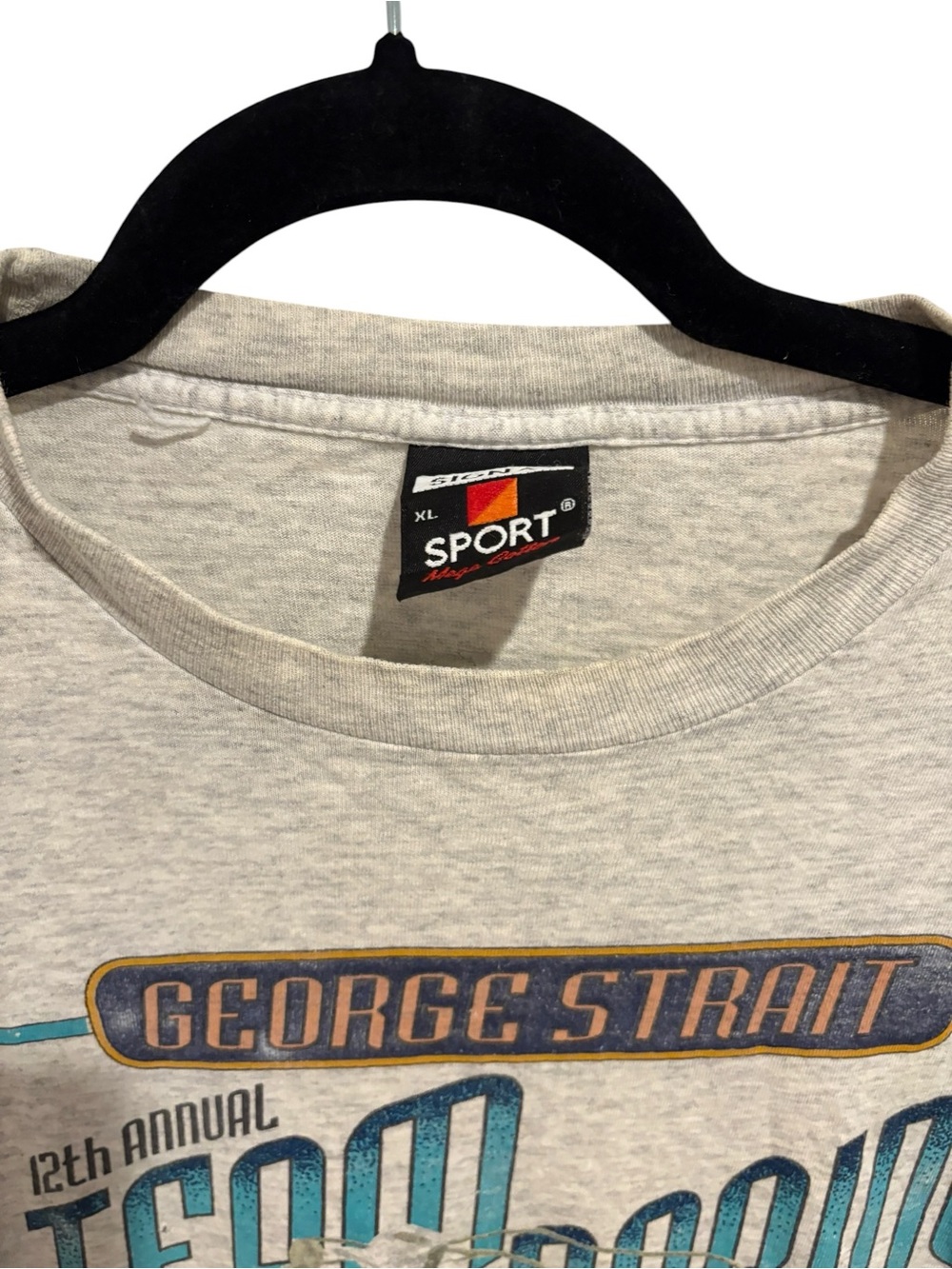 Team Roping Classic Graphic Tee - Gray George Strait - Picture 3 of 3